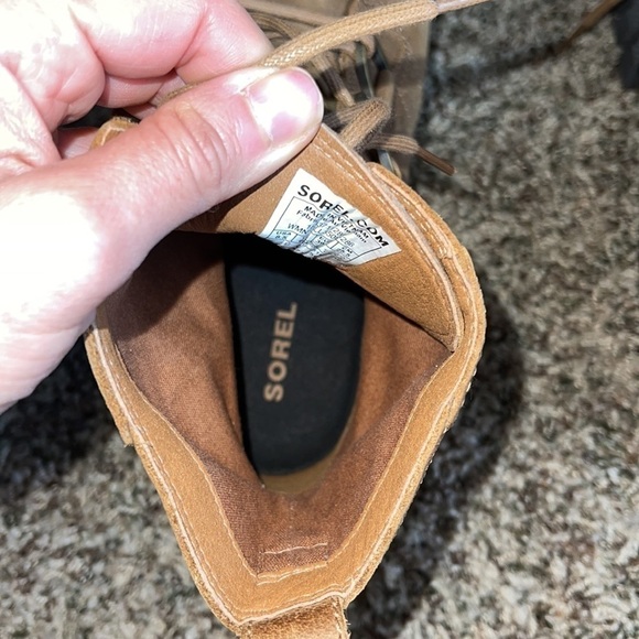 Sorel Addington Lace Up Heel Boots Size 8.5 - Picture 9 of 10